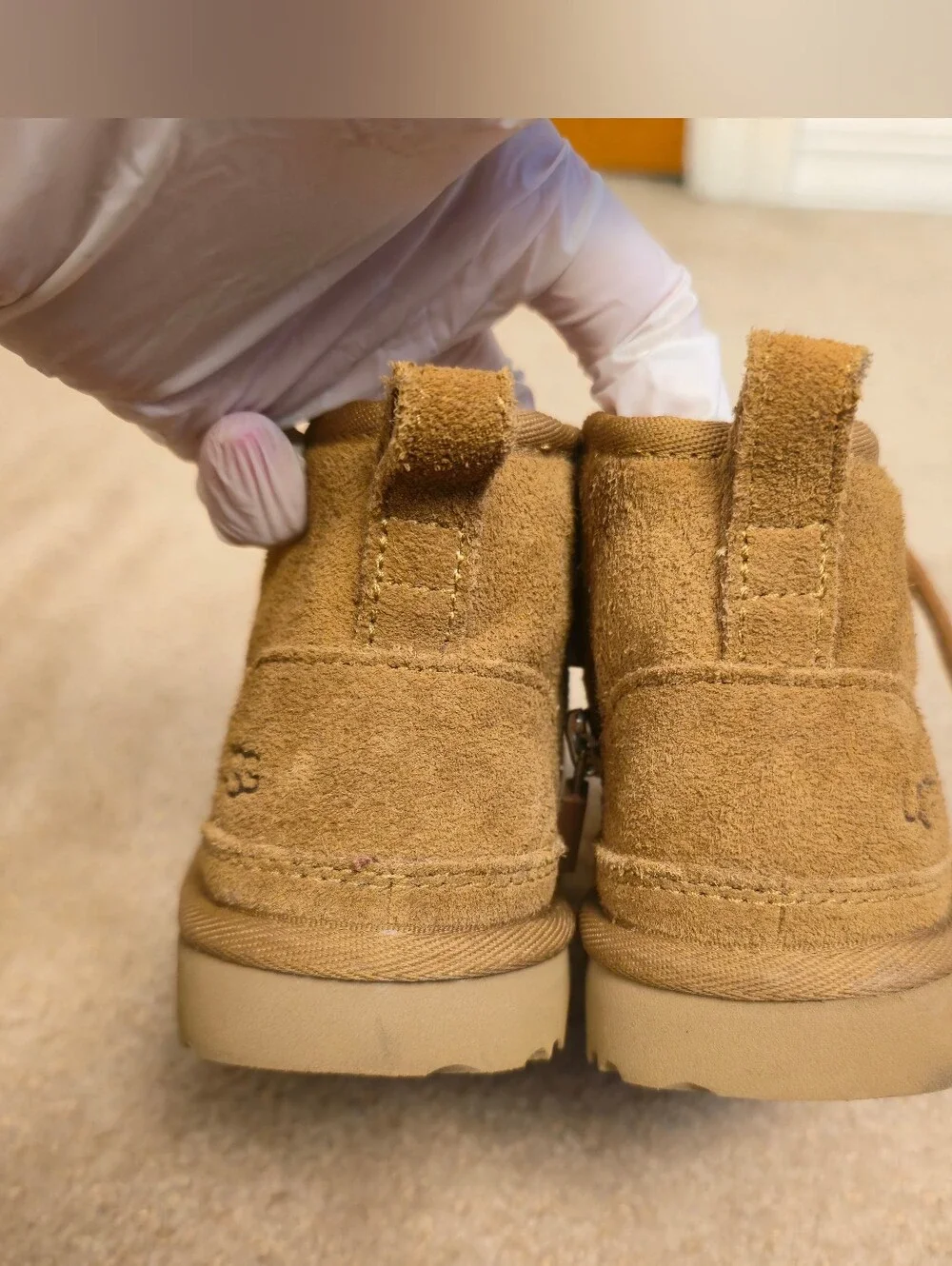 UGG Neumel II Toddler Kids Chestnut Suede Chukka BOOTS Size 8 1017320T